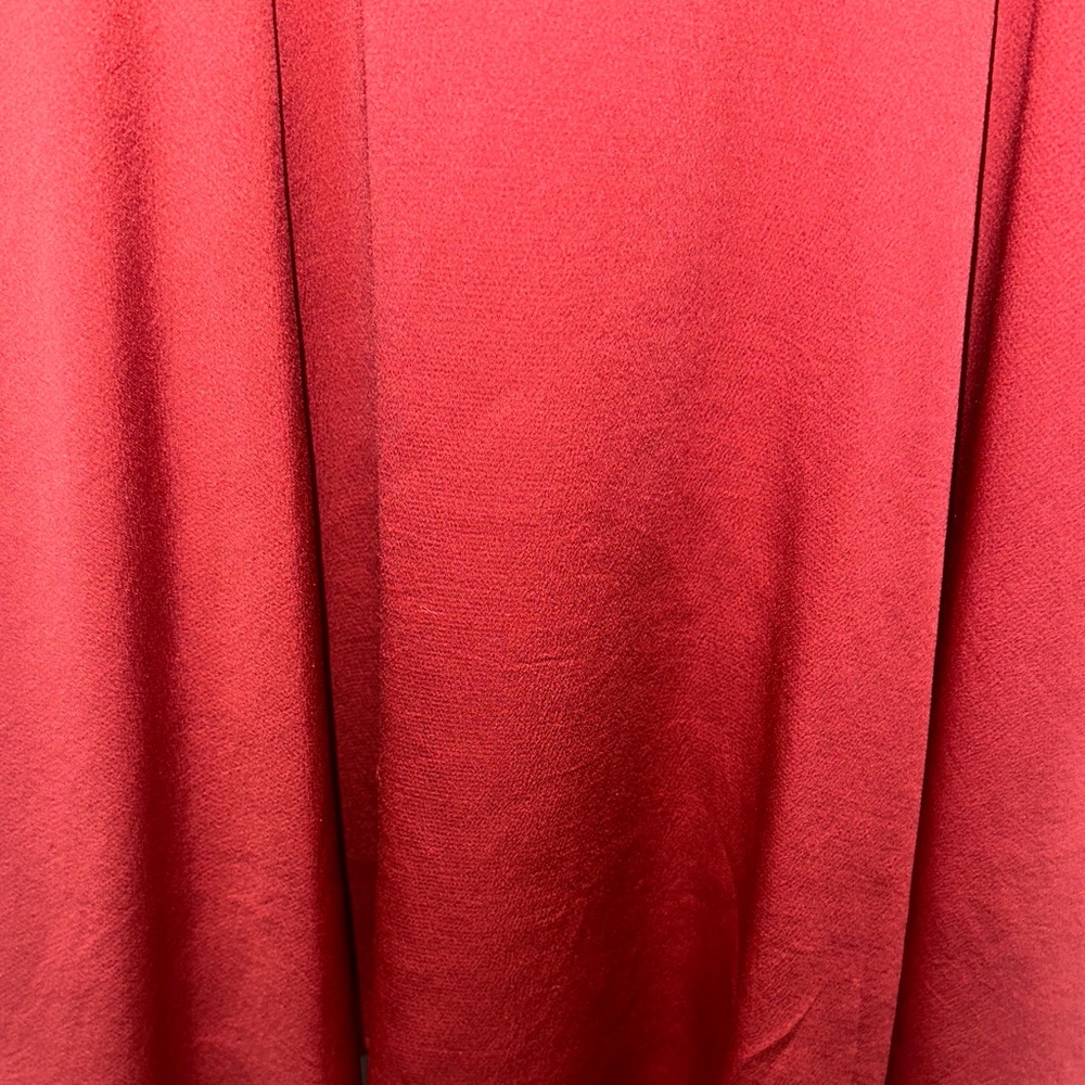 Express Coral Red V-Neck Dress - Picture 5 of 7